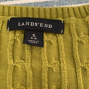 Olivia green cable knit sweater